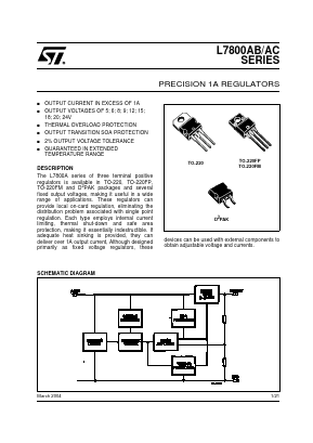 L7805AC Datasheet PDF STMicroelectronics