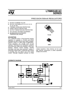L78M09ACDT Datasheet PDF STMicroelectronics