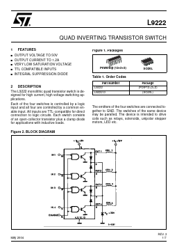 L9222 Datasheet PDF STMicroelectronics