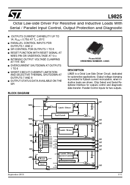 L9825 Datasheet PDF STMicroelectronics