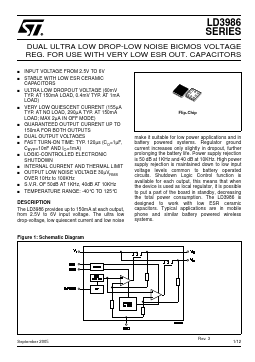 LD3986J33R-E Datasheet PDF STMicroelectronics