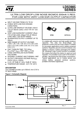 LDS3985 Datasheet PDF STMicroelectronics