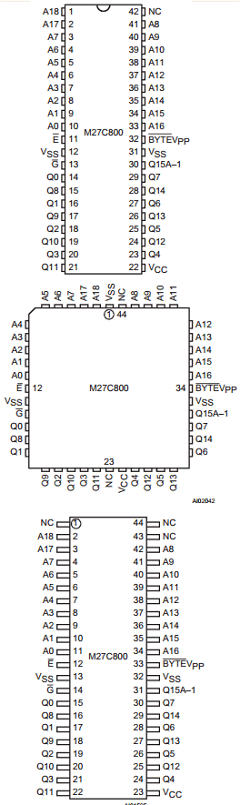 M27C800-50XB6 Datasheet PDF STMicroelectronics