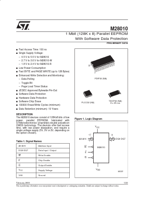 M28010-W Datasheet PDF STMicroelectronics