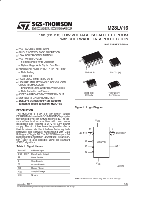 M28C16-200P6T Datasheet PDF STMicroelectronics