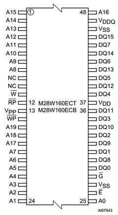 M28W160ECB90N6 Datasheet PDF STMicroelectronics