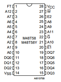 M48T58Y Datasheet PDF STMicroelectronics