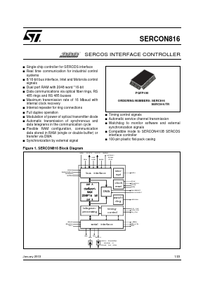 SERC816/TR Datasheet PDF STMicroelectronics