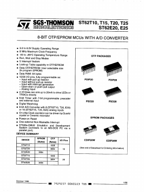 ST6215BB6BM1_HWD Datasheet PDF STMicroelectronics