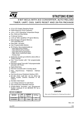 ST6228C Datasheet PDF STMicroelectronics