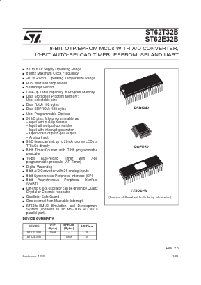 ST6232B Datasheet PDF STMicroelectronics