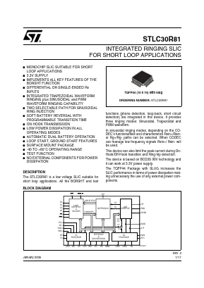 STLC30R81 Datasheet PDF STMicroelectronics