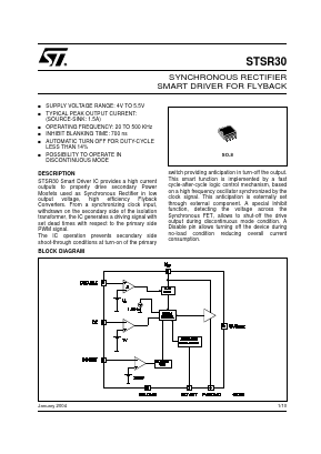STSR30 Datasheet PDF STMicroelectronics