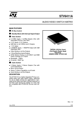 STV6411AD Datasheet PDF STMicroelectronics