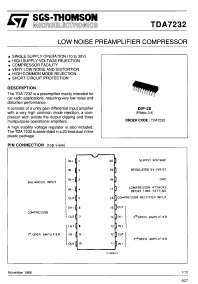 TDA7232 Datasheet PDF STMicroelectronics