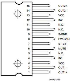 TDA7266SA Datasheet PDF STMicroelectronics
