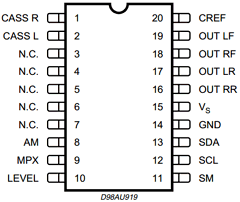TDA7403 Datasheet PDF STMicroelectronics