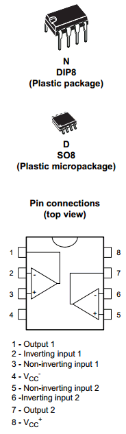 TL072MN Datasheet PDF STMicroelectronics