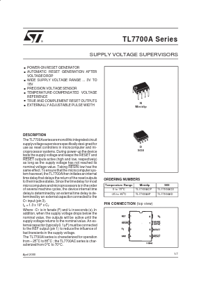 TL7705ACP-A Datasheet PDF STMicroelectronics