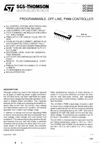 UC2840N Datasheet PDF STMicroelectronics