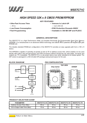 WS57C71C-45D Datasheet PDF STMicroelectronics
