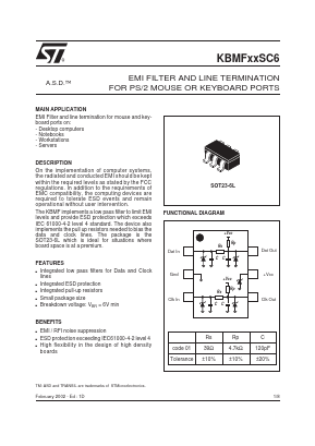 KBMF01SC6 Datasheet PDF STMicroelectronics