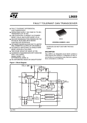 L9669 Datasheet PDF STMicroelectronics