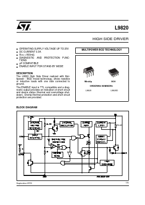 L9820 Datasheet PDF STMicroelectronics