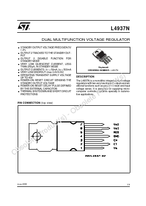 L4937NL Datasheet PDF STMicroelectronics