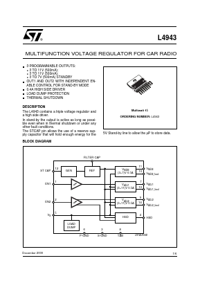L4943 Datasheet PDF STMicroelectronics