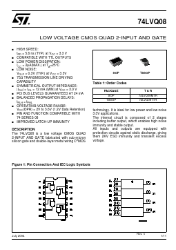 74LVQ08_04 Datasheet PDF STMicroelectronics