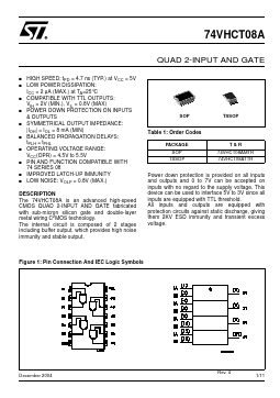 74VHCT08A Datasheet PDF STMicroelectronics