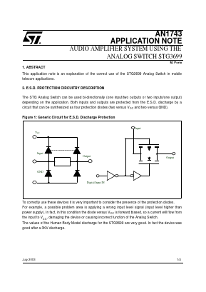 STG3699_ Datasheet PDF STMicroelectronics