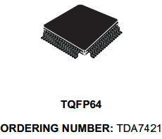 TDA7421 Datasheet PDF STMicroelectronics
