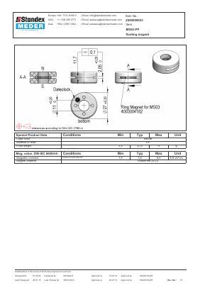 MS03-PP Datasheet PDF Standex Electronics, Inc.