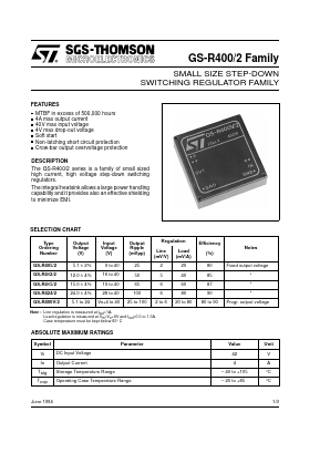 GS-R4122 Datasheet PDF STMicroelectronics