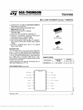 TS3V556 Datasheet PDF STMicroelectronics