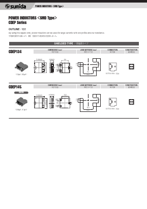 CDEP145 Datasheet PDF Sumida Corporation