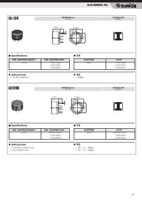 LC128B Datasheet PDF Sumida Corporation