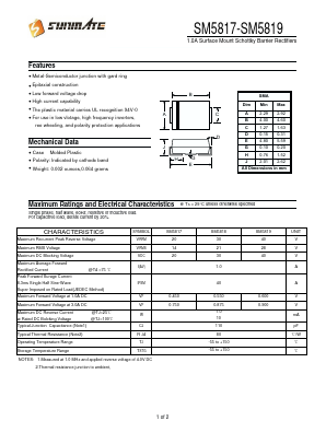 SM5817 Datasheet PDF SUNMATE electronic Co., LTD