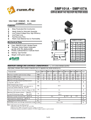 SMF104A Datasheet PDF SUNMATE electronic Co., LTD