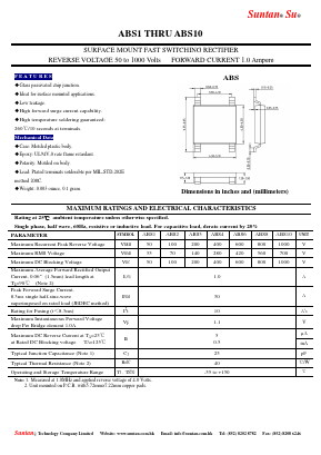 ABS10 Datasheet PDF Suntan Capacitors