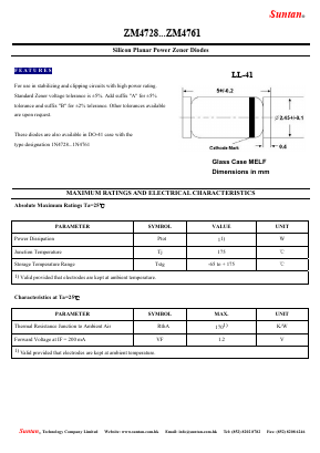 ZM4739 Datasheet PDF Suntan Capacitors