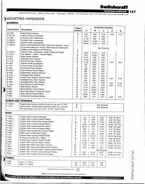 P2381 Datasheet PDF Switchcraft, Inc.