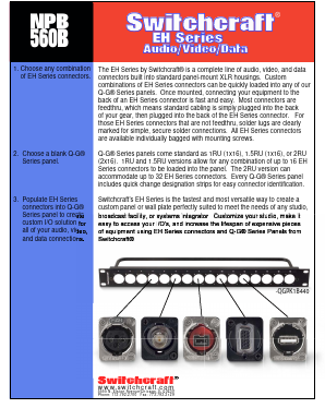EHSC2M Datasheet PDF Switchcraft, Inc.