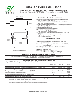 SMAJ54 Datasheet PDF Changzhou Shunye Electronics Co.,Ltd.