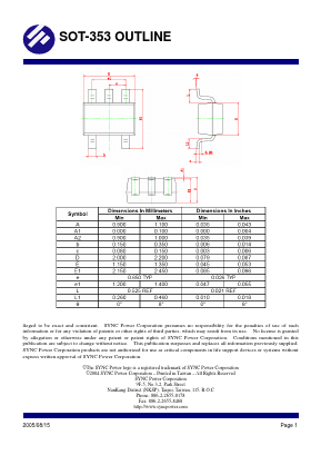 SOT-353 Datasheet PDF SYNC POWER Crop.
