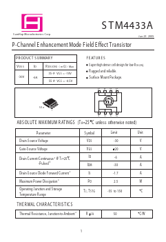 STM4433A Datasheet PDF Samhop Mircroelectronics