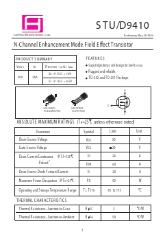 STD9410 Datasheet PDF Samhop Mircroelectronics
