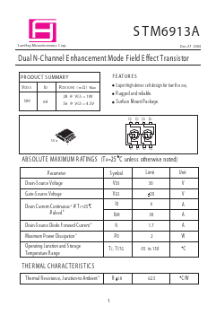 STM6913A Datasheet PDF Samhop Mircroelectronics